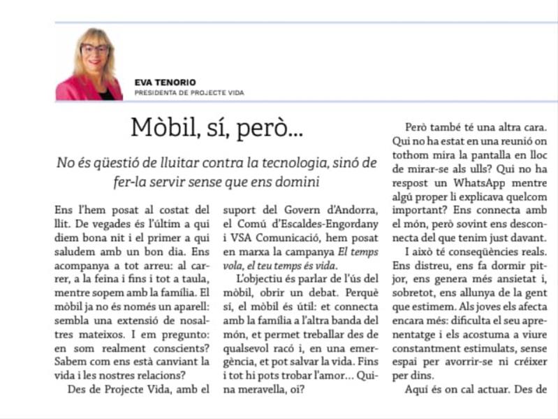 Mòbil, sí, però...