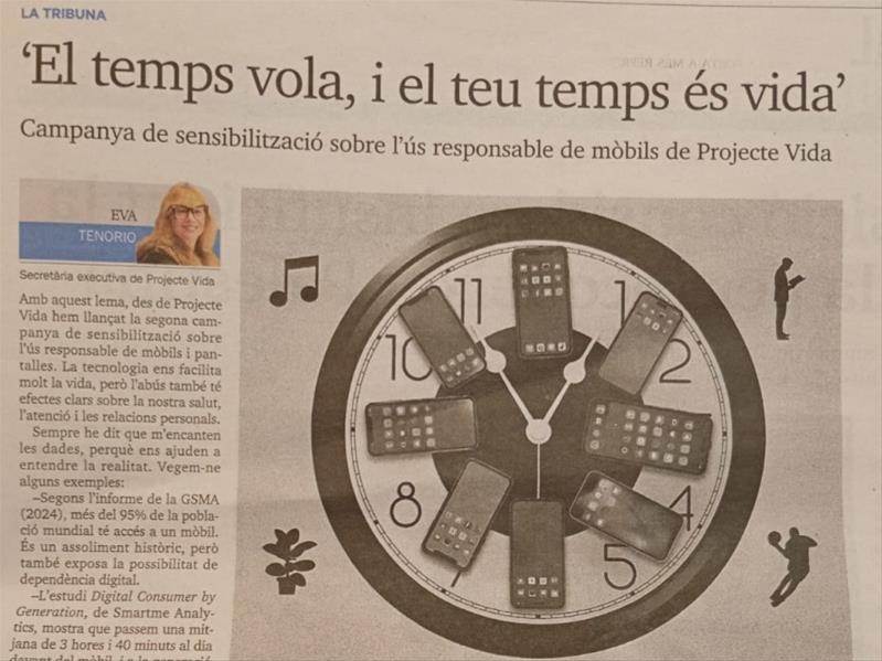 ‘El temps vola, i el teu temps és vida’